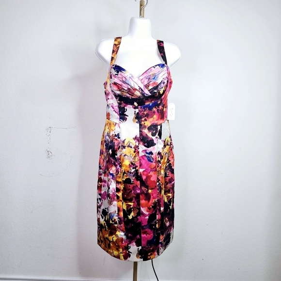 Jessica Simpson Floral Midi Dress - Multicolor - Picture 2 of 7
